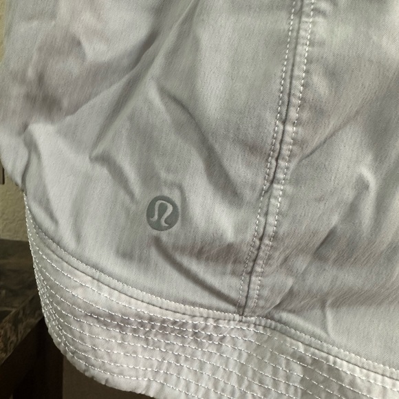 Lululemon shorts. Gray. Size 6. Great condition. - Picture 3 of 4